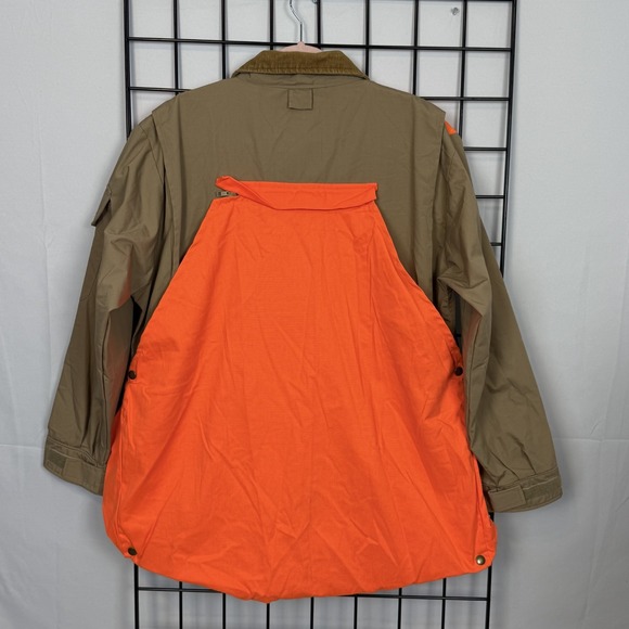 Vintage Gamehide Royal Flush Hunting Jacket Mens L Large Beige Detachable Vest - Picture 7 of 10